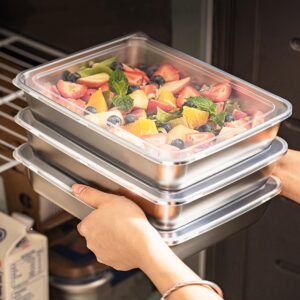 Stackable Stainless Steel Food Storage Containers Set