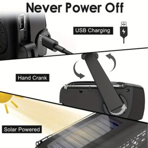 Emergency Weather Radio with Hand Crank and USB Charging