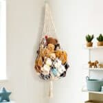 Macrame Stuffed Animal Hammock Corner Toy Storage