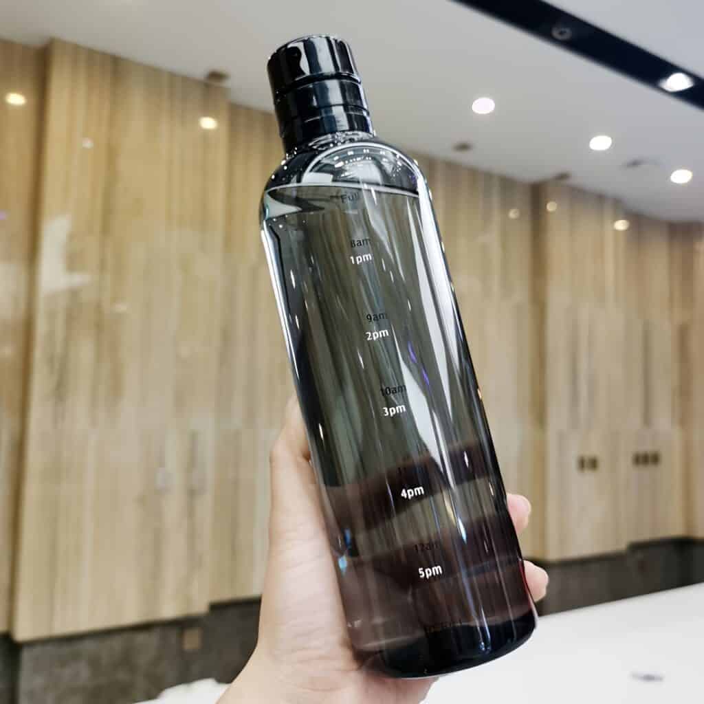 Leakproof Water Bottle with Time Marker Large Capacity