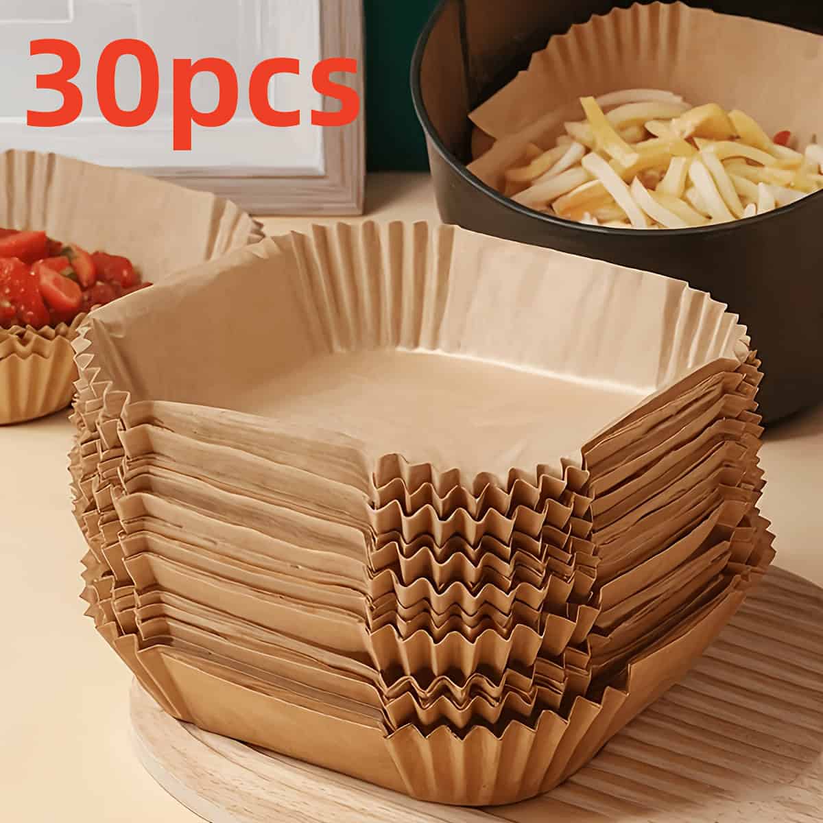 Non-Stick Air Fryer Liners for Baking and Roasting