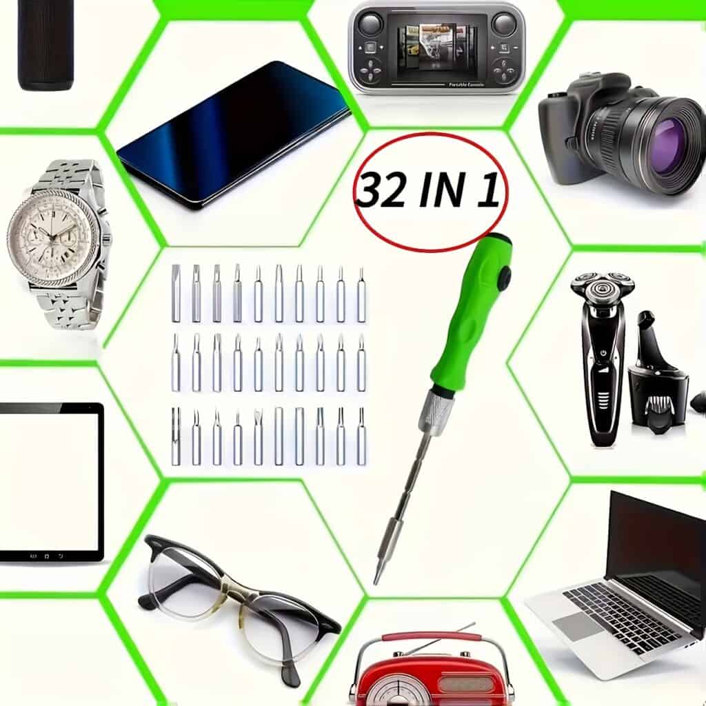 32-in-1 Precision Screwdriver Set Magnetic Tool Kit