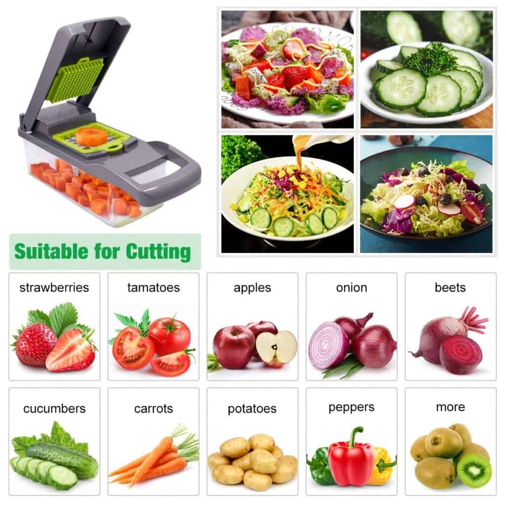 14-in-1 Vegetable Chopper Slicer Kitchen Tool