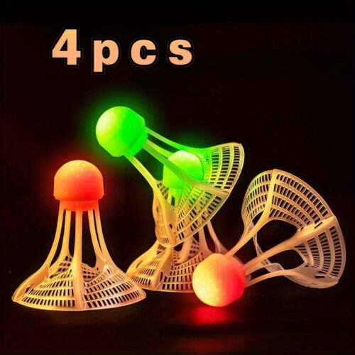 Luminous Windproof Luminous Badminton Balls Are Super Resistant to Playing And Not Rotten, And Outdoor Fluorescent Bright Plastic Nylon Balls with Lights