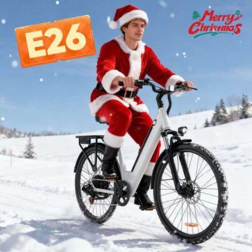 26-Inch Electric City Bike 250W with 36V 13Ah Battery