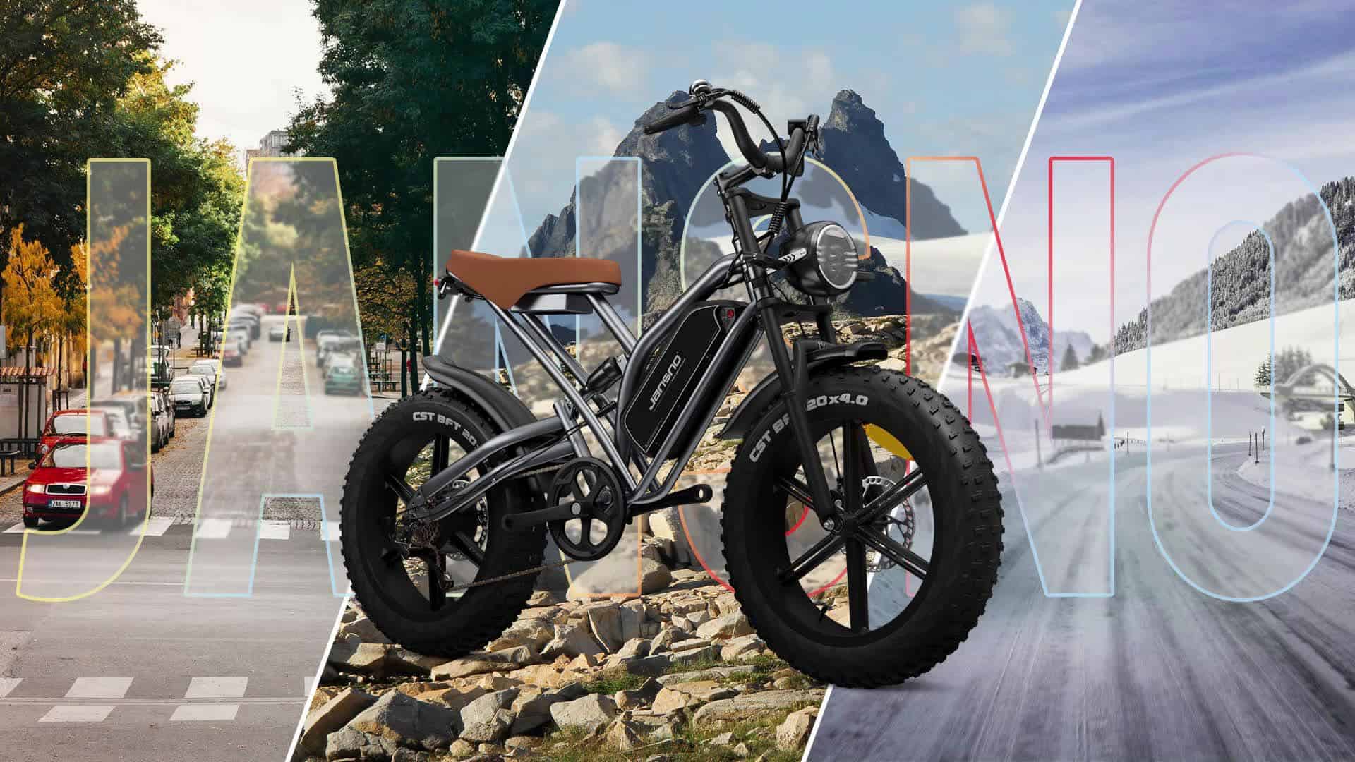 JANSNO X50 Electric Bike 250W Foldable Fat Tire E-Bike