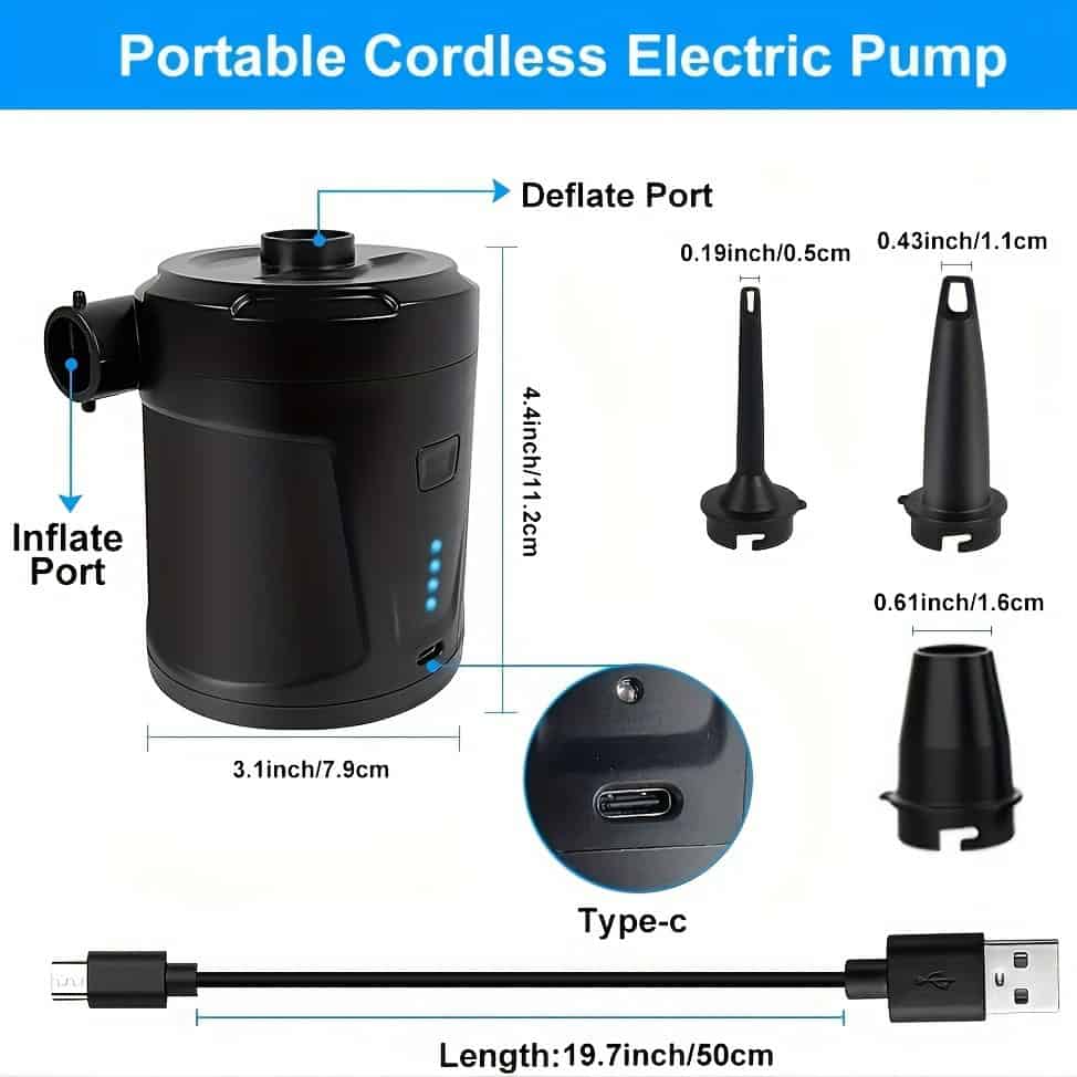 Wireless Portable Electric Air Pump for Pools and Inflatables