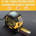 High Precision Laser Distance Meter with Steel Tape Measure