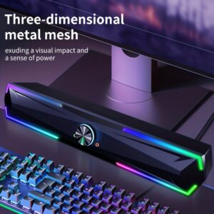 Wireless PC Soundbar Speaker with 4D Surround Sound