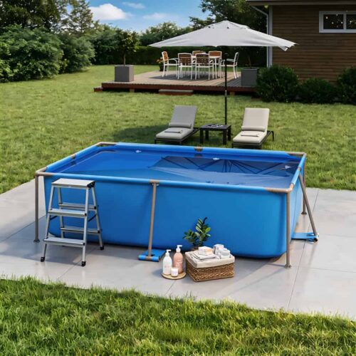 2.2m x 1.5m Above Ground Frame Pool with Metal Support