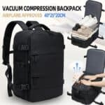 Vacuum Compression Travel Backpack with Pump Set