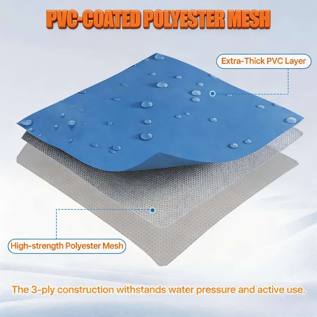 2.2m x 1.5m Above Ground Frame Pool with Metal Support
