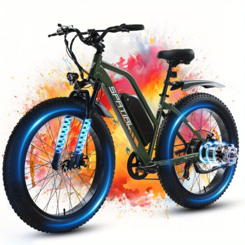 Parrot 26″ Fat Tire Electric Bike 250W 105km Range
