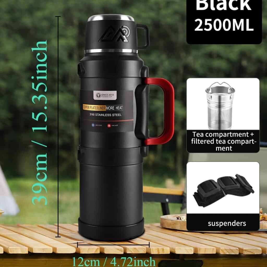 316 Stainless Steel Insulated Travel Mug with Lid