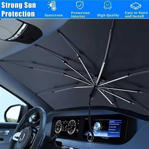 Car Windshield Sunshade Umbrella for Heat and UV Protection