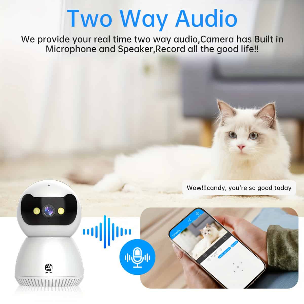 1080P Full HD WiFi Security Camera with Night Vision