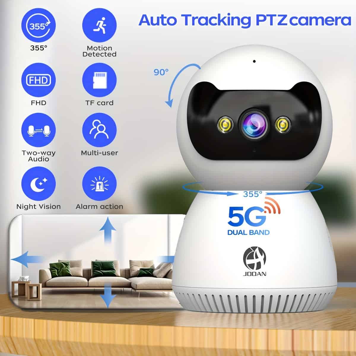 1080P Full HD WiFi Security Camera with Night Vision