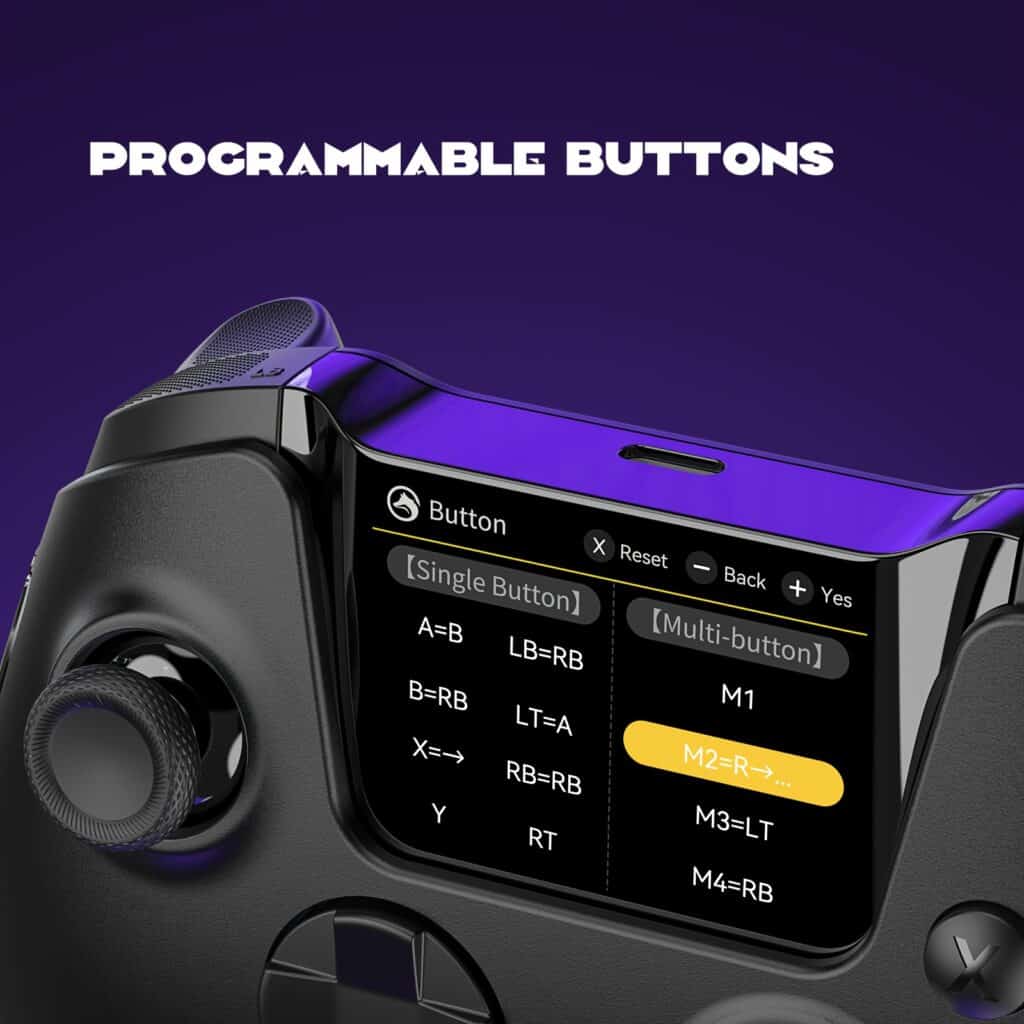 Wireless Gaming Controller with Hall Effect Joysticks RGB