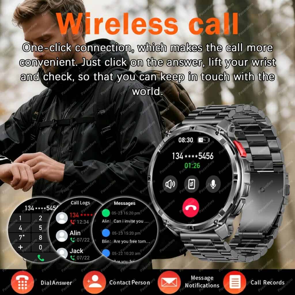 Men's Smartwatch 1.7" HD Display with Bluetooth Calling
