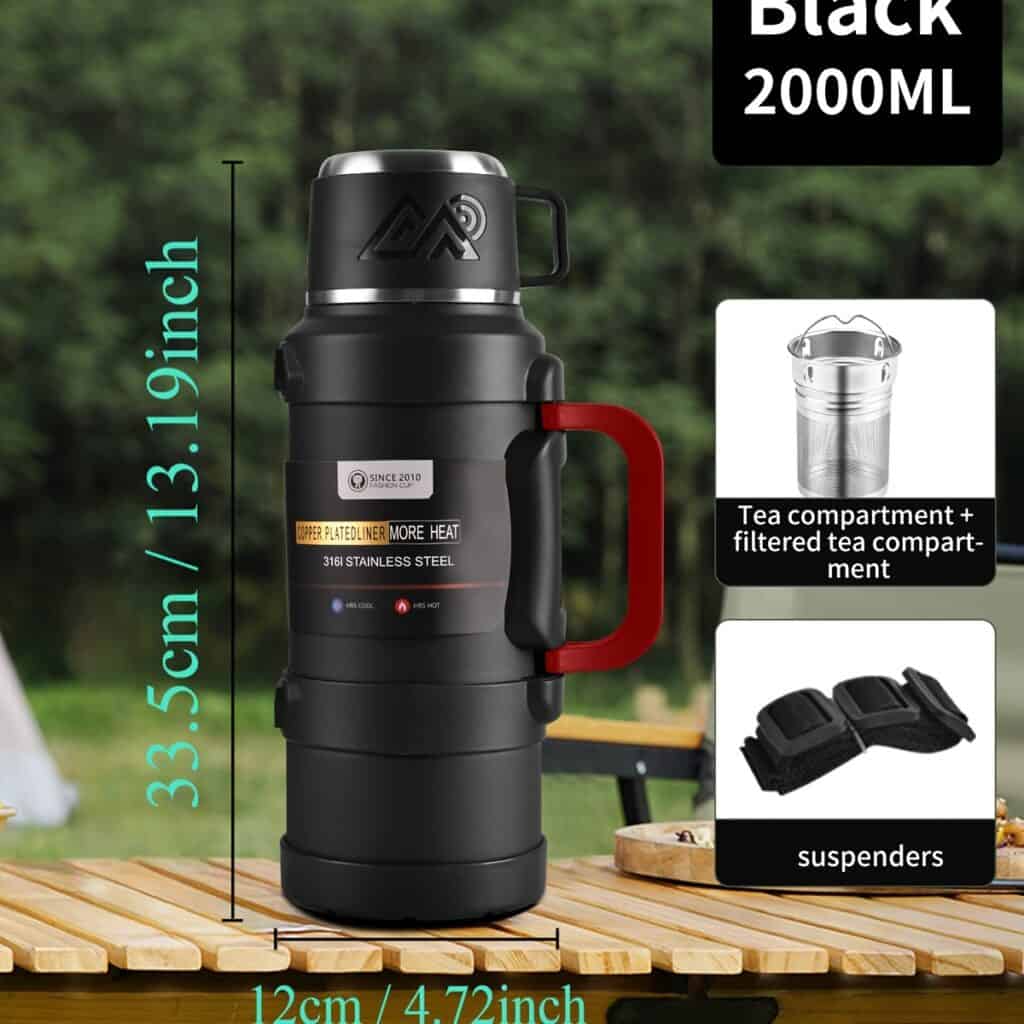 316 Stainless Steel Insulated Travel Mug with Lid