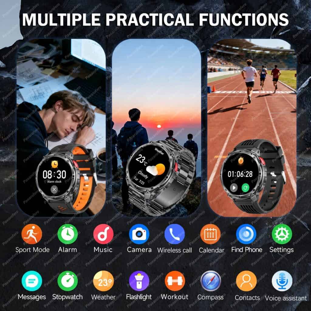 Men's Smartwatch 1.7" HD Display with Bluetooth Calling