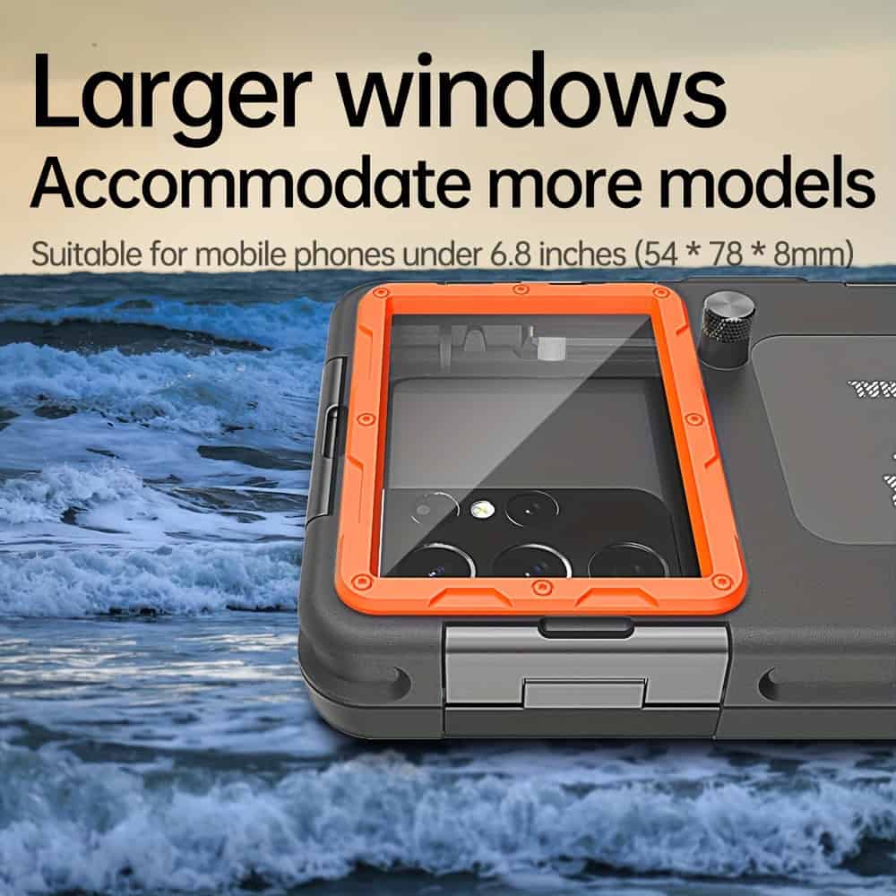 2-Pack Waterproof Phone Pouch for Swimming and Diving