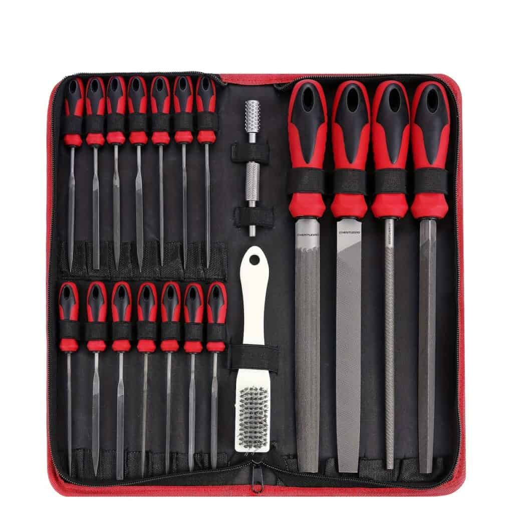 57-Piece Metal File Set with Needle Files and Sandpaper