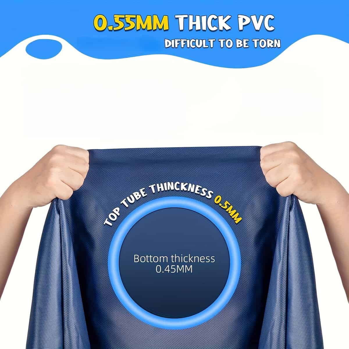 Inflatable Splash Pad Pool with Sprinkler for Kids and Dogs