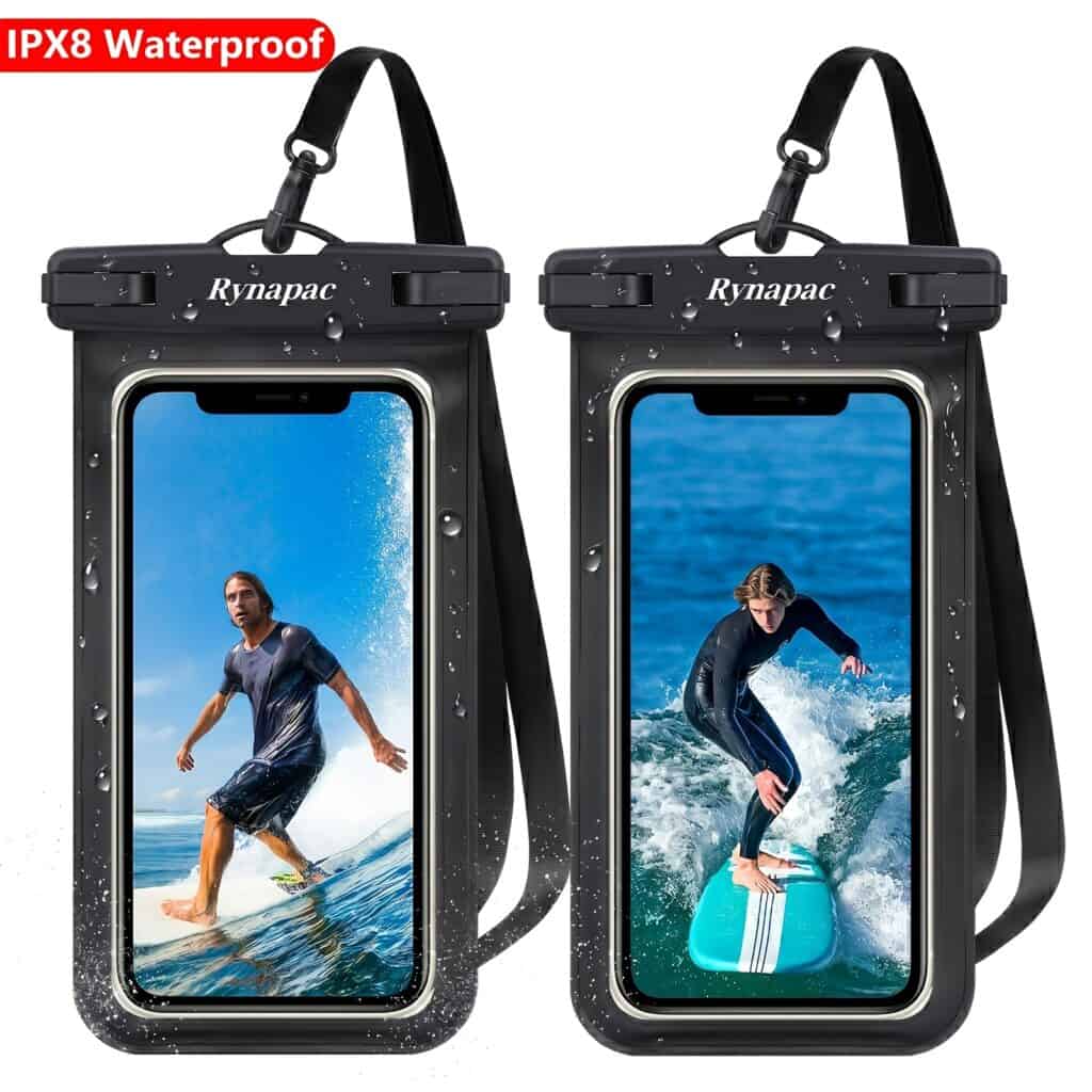 2-Pack Waterproof Phone Pouch for Swimming and Diving
