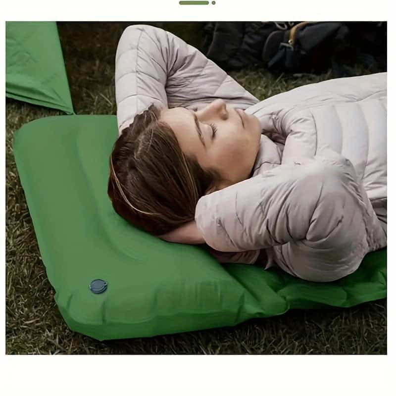 Ultralight Inflatable Camping Sleeping Pad with Built-In Pump